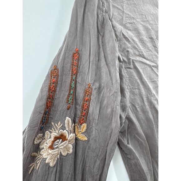 Johnny Was collection carnation blouse top brown size Small - Picture 5 of 10